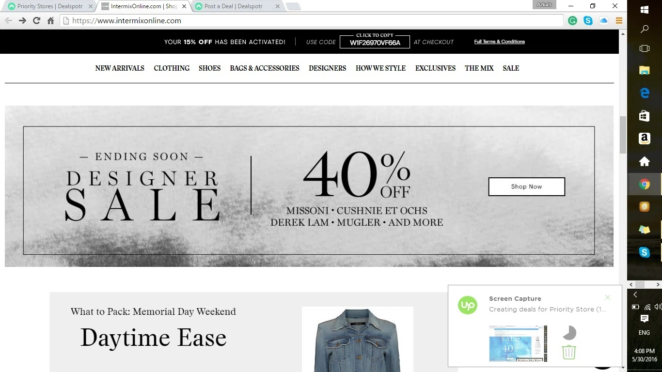 Intermix coupon code
