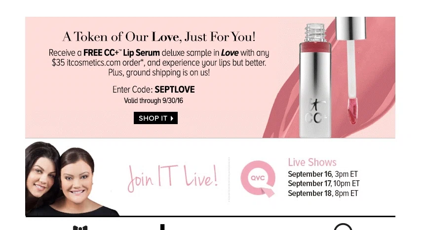 It cosmetics coupon code IT Cosmetics is a popular cosmetics & makeup retailer which operates the website 2kins4.cf As of today, we have 3 active IT Cosmetics promo codes and 4 sales. The Dealspotr community last updated this page on November 27, /5(41).