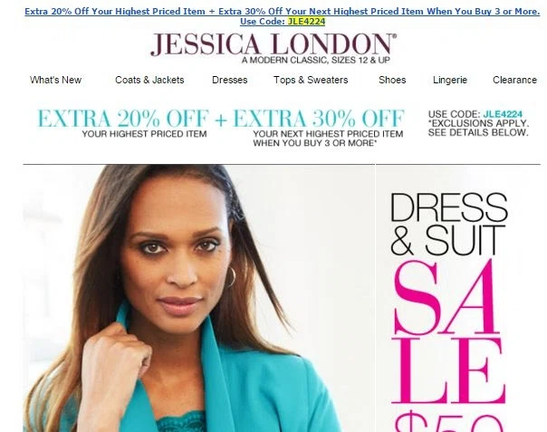 Jessica london coupon codes december 2018