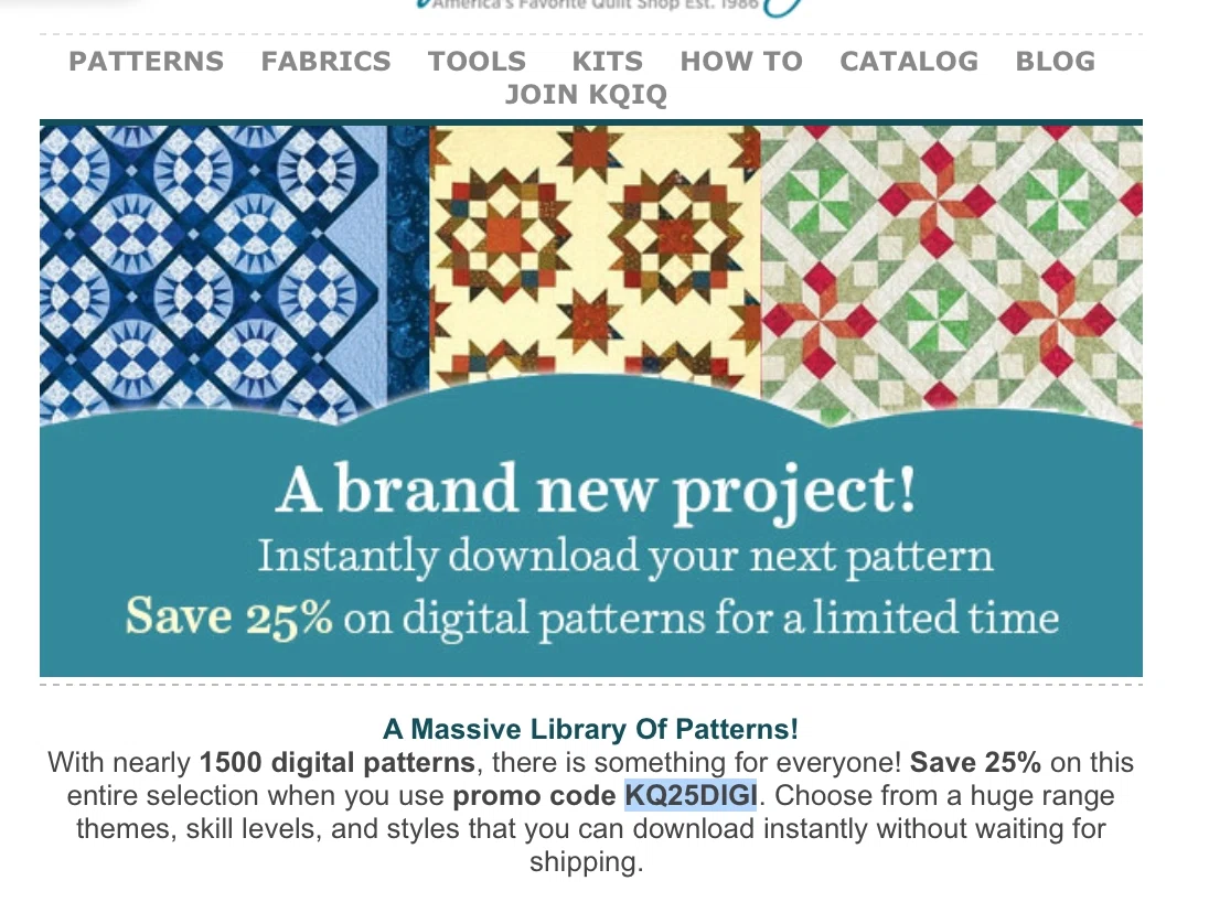Keepsake quilting coupons discount codes