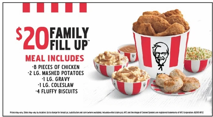 KFC Vouchers & Discounts for December 2018 We all love a bit of fried chicken, and there's nowhere better than KFC. Make sure you use our KFC Vouchers and check out our finger lickin' good KFC Freebies.
