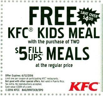 Kfc coupons deutschland 2018