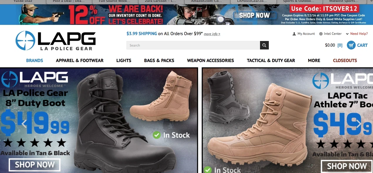 La police gear coupon code