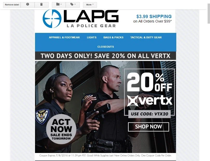Expired LA Police Gear Promo Codes & Coupon Codes