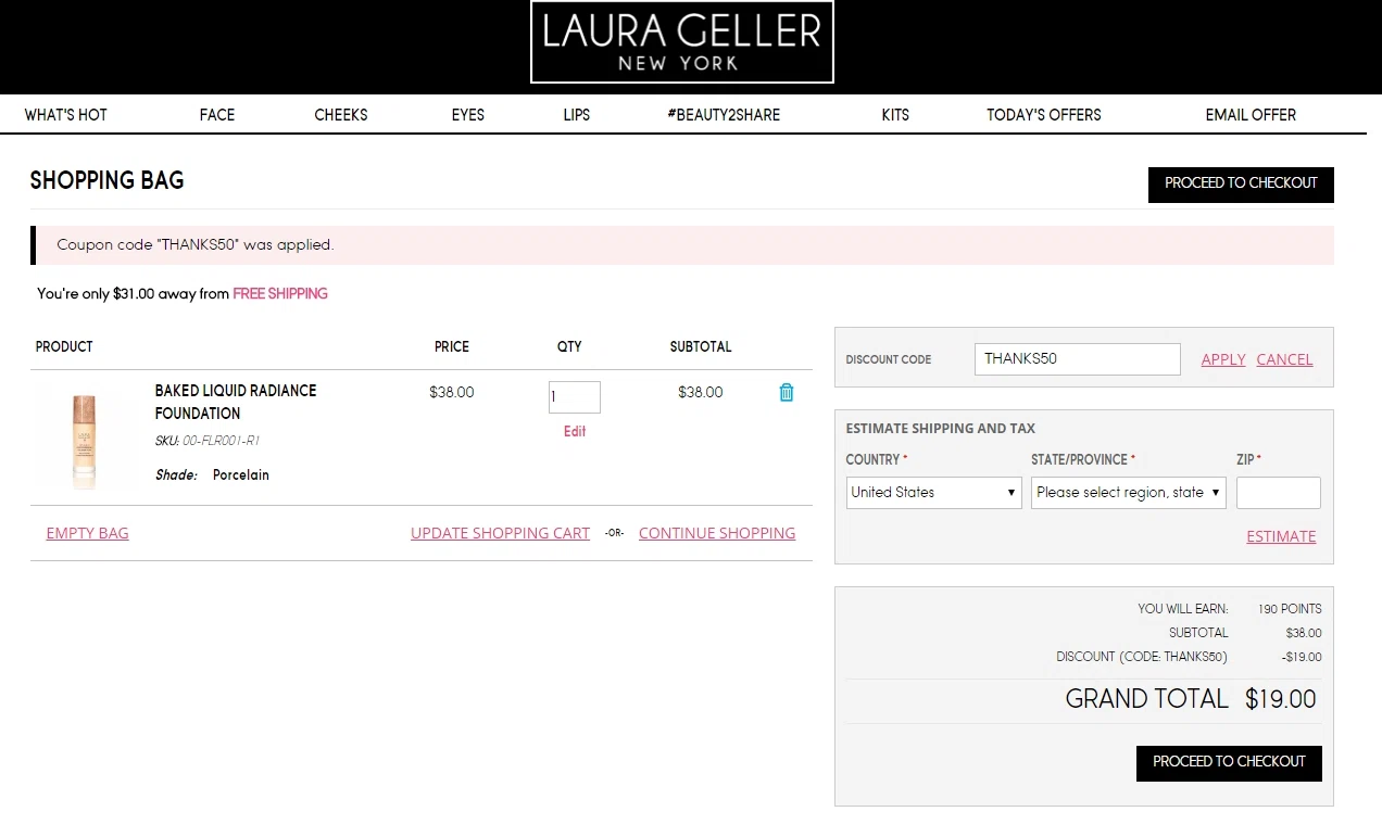 Coupons for laura geller