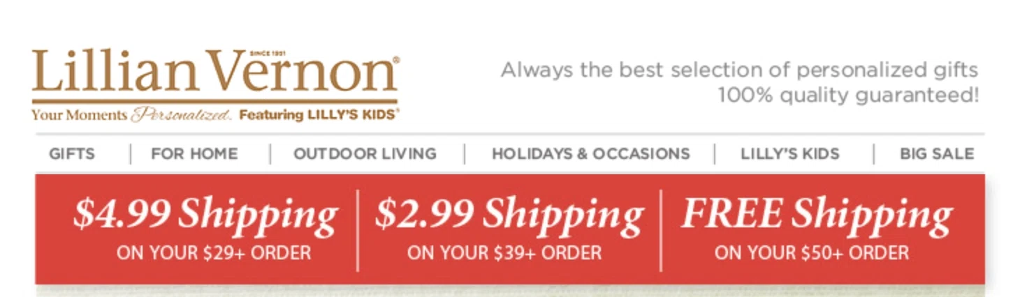 Lillian vernon coupon codes