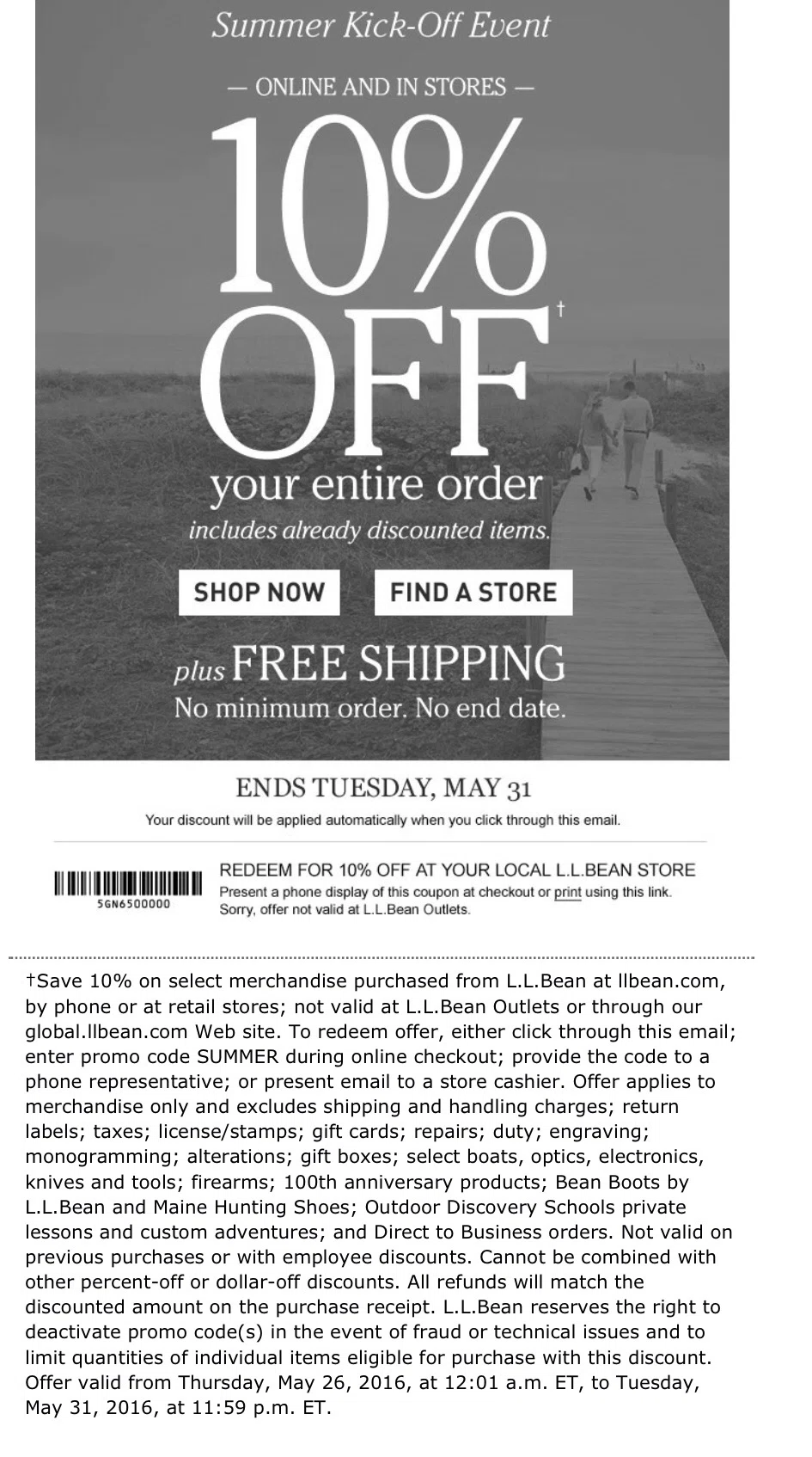 voucher l'or code 2016 Promo 50 Code  Off L.L.Bean  Coupons June &