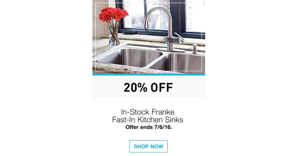 20% Off in Stock Franke Fast-in Kitchen Sinks at Lowes Dealspotr