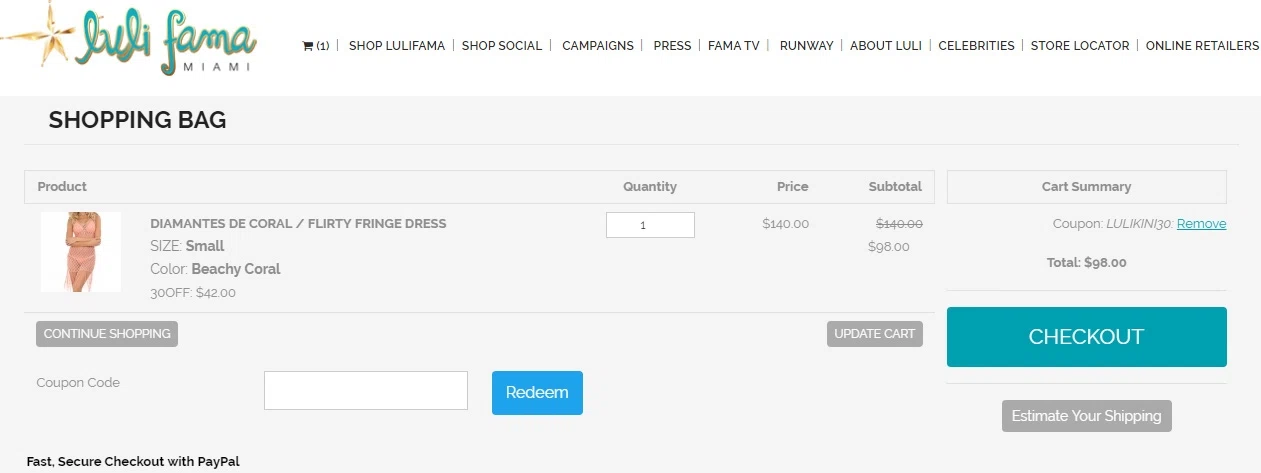 Luli fama coupon code