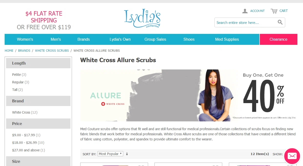 Lydia's uniforms coupon code
