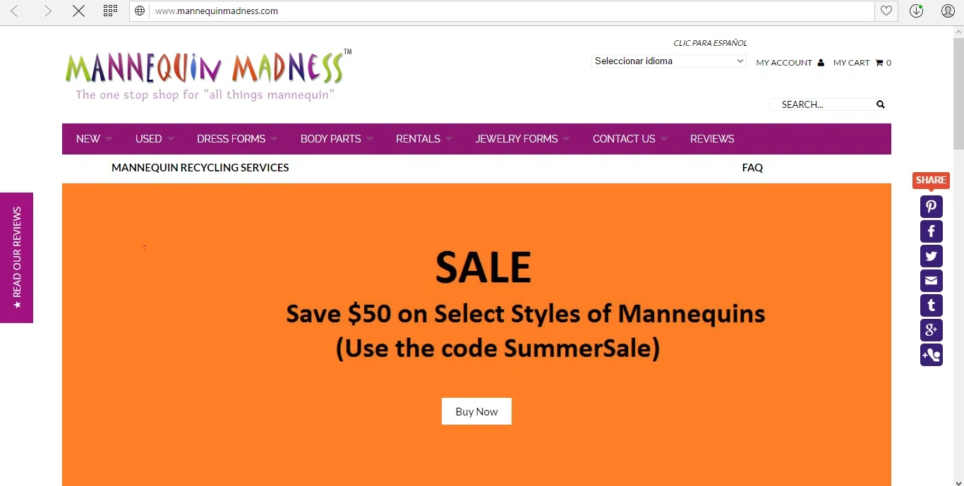 Mannequin madness coupon