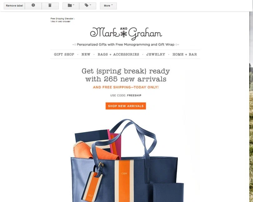 Mark and graham coupon code