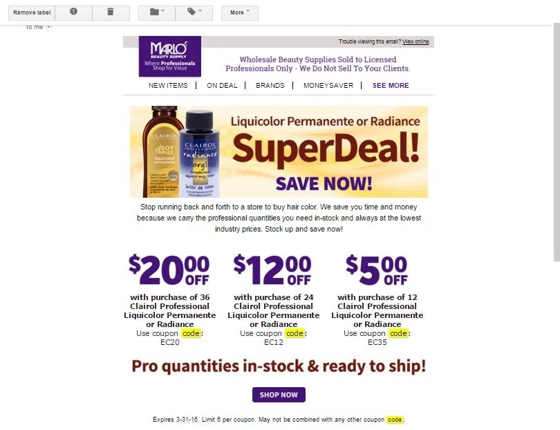 Marlo beauty coupon code