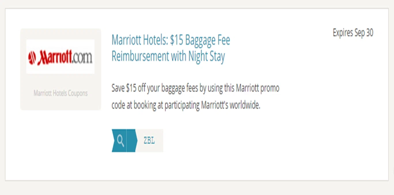 Marriott coupons and discounts