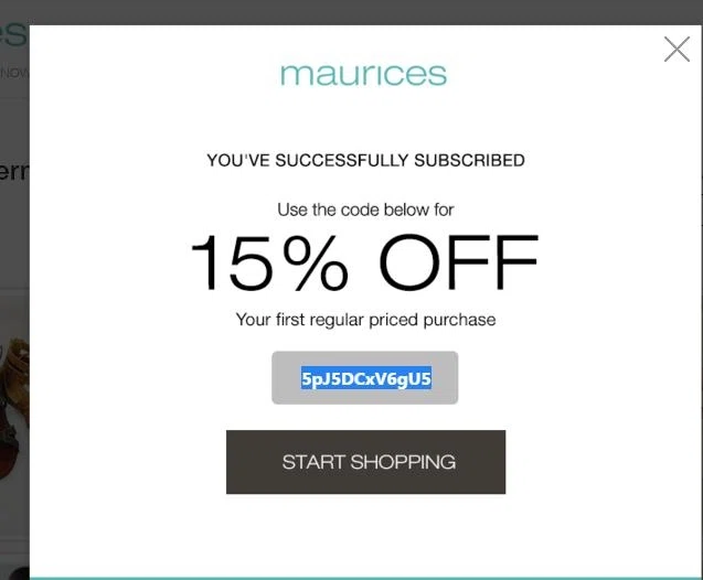 Take a look at our 28 Maurices discount codes including 28 sales. Most popular now: Up to 75% Off Sale Items. Latest offer: 10% off your total purchase when you shop with your mymaurices VIP Credit Card in 87%(71).
