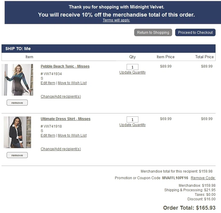 Midnight velvet coupons discounts