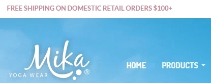 Mika Yoga Wear Promo Codes 2018 Shop on Mika Yoga Wear with coupons and enjoy big savings. Steps are quite easy to do. You just need to choose one of these 40 Mika Yoga Wear coupons in December or select today's best coupon Up to 20% off Side String Shorts, then go visit Mika Yoga Wear and use the coupon codes you choose when you are ready to make the payment.