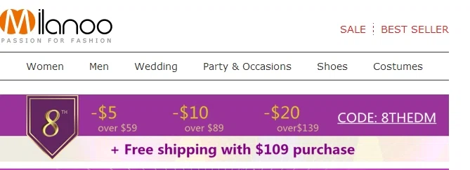 Milanoo coupon code