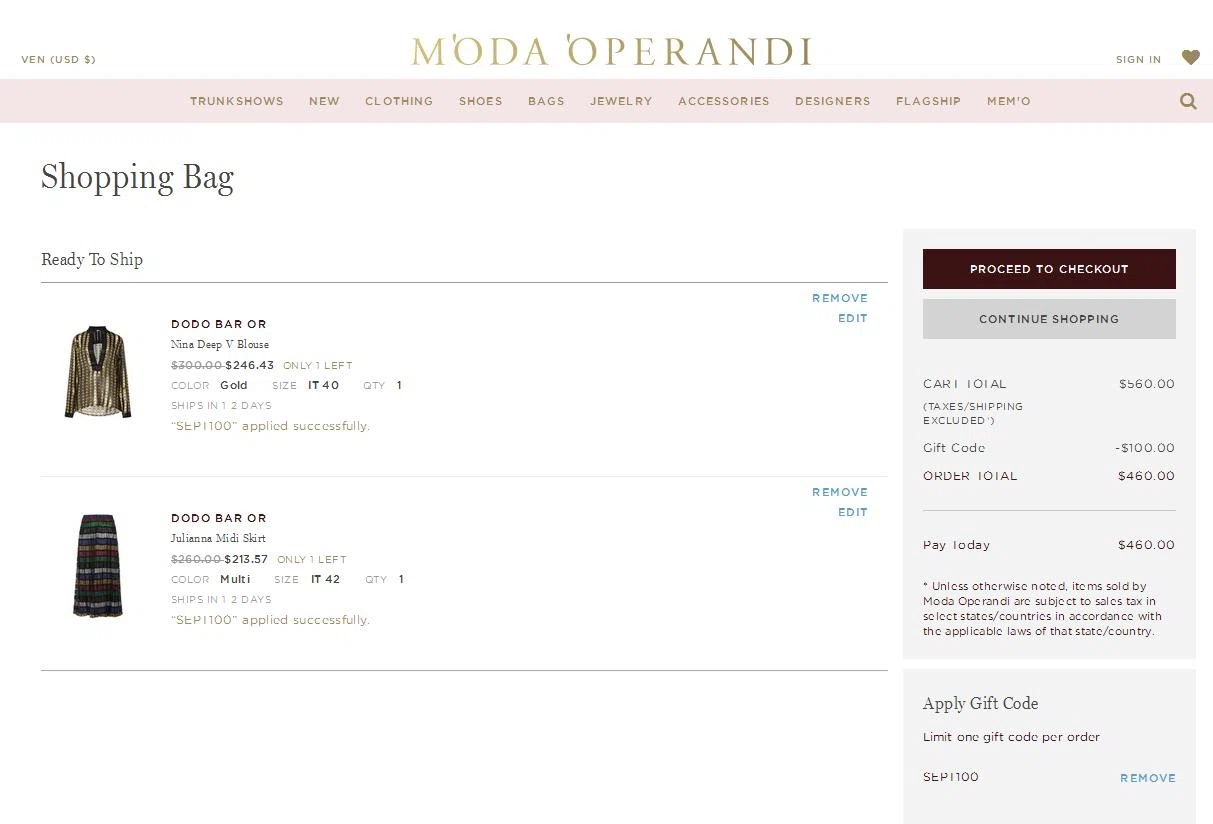Moda operandi coupon code