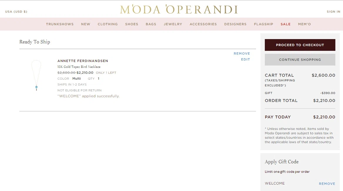 Moda operandi coupon code