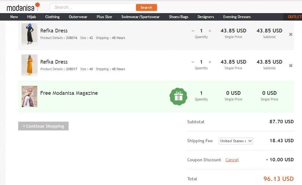 Modanisa coupon code