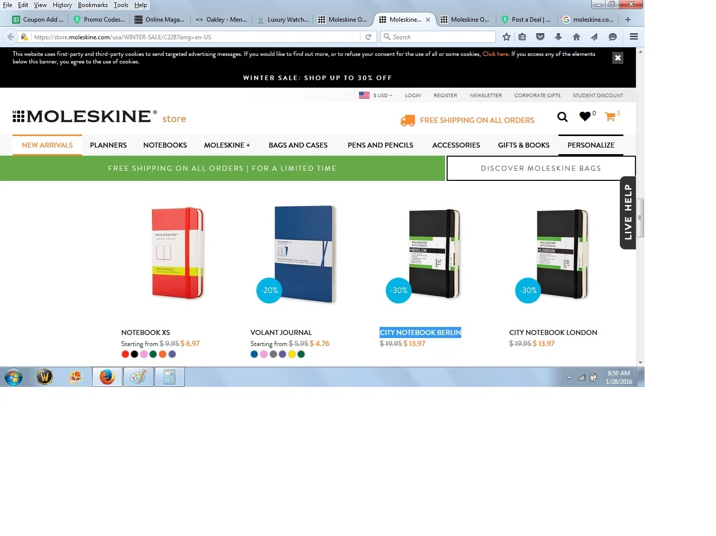 Moleskine coupon code