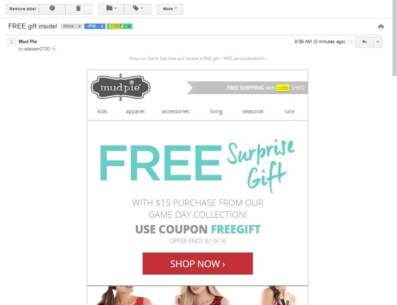 Mud pie coupon code