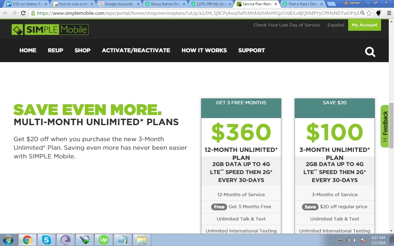 Simple mobile discount coupon