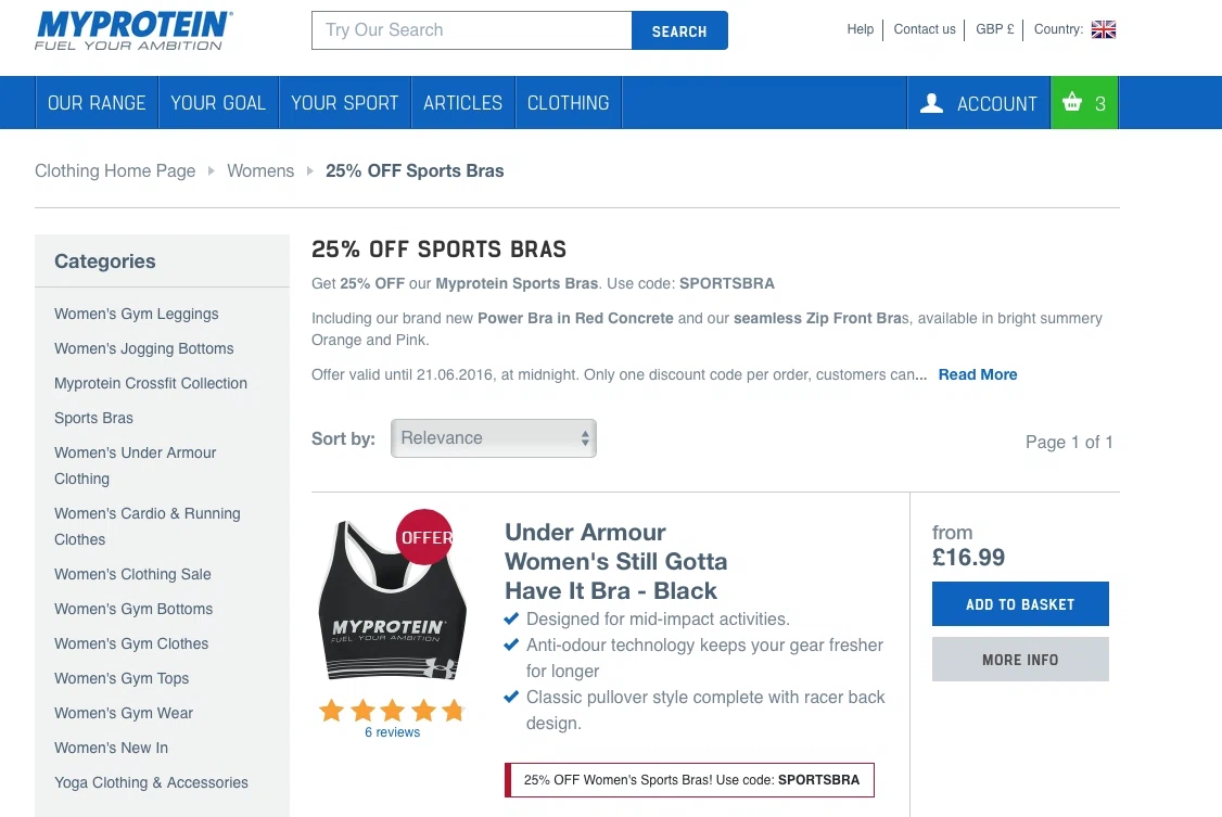 Myprotein discount coupon