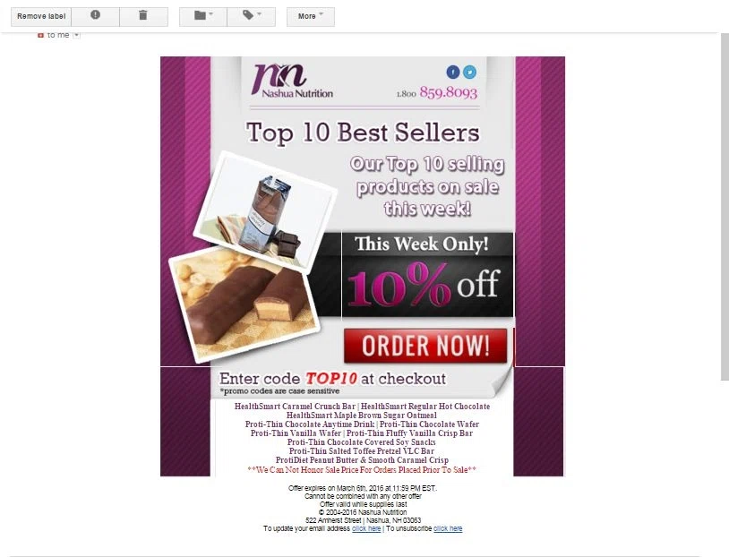 Nashua nutrition coupon code