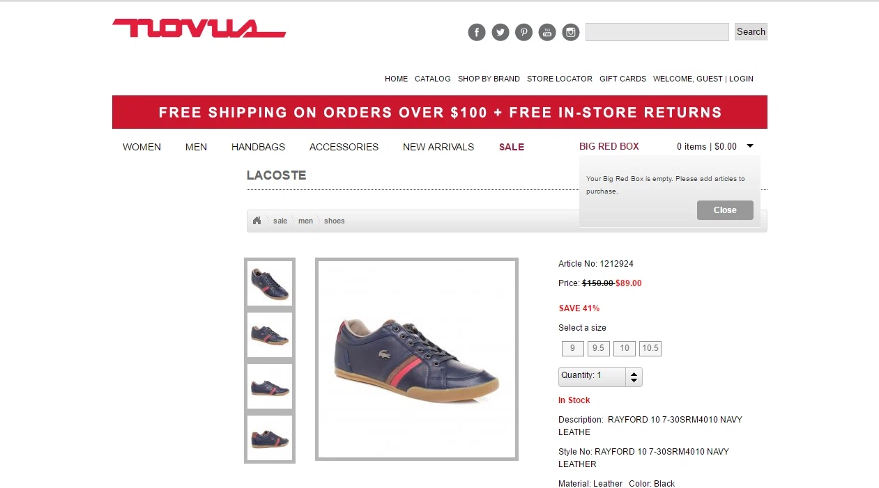 Lacoste coupon code
