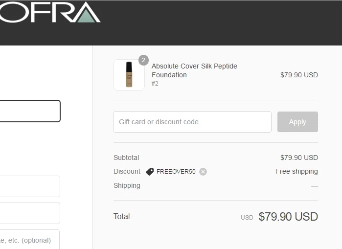 Ofra coupon code
