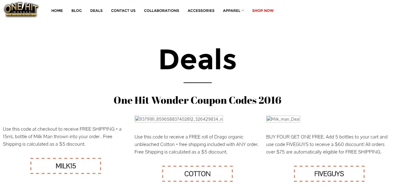 Hit coupon code