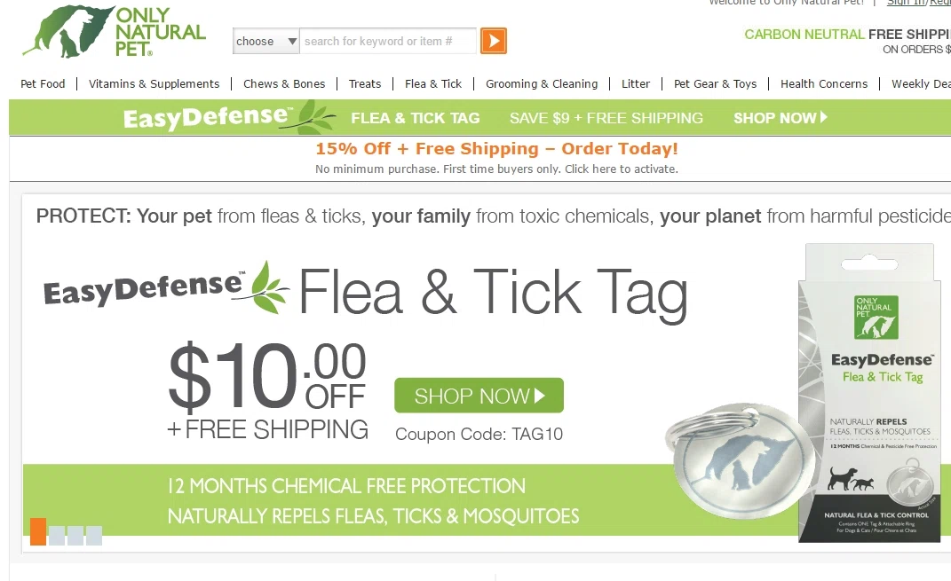 Only natural pet coupon code