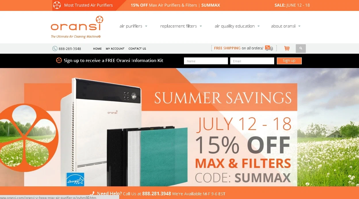 Oransi coupon code