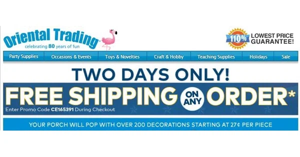 free shipping for oriental trading company free shipping for oriental trading company