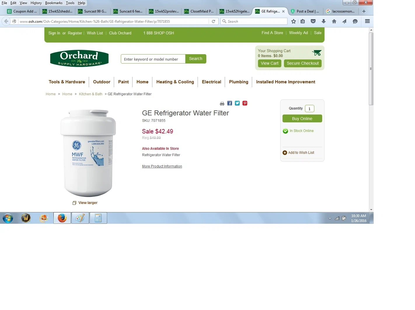 (50% Off) OSH (Orchard Supply &amp; Hardware) Coupon Code