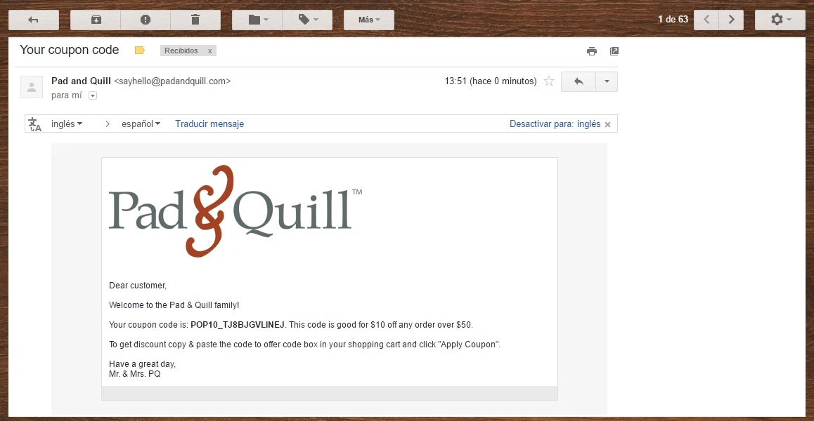 Pad and quill coupon code