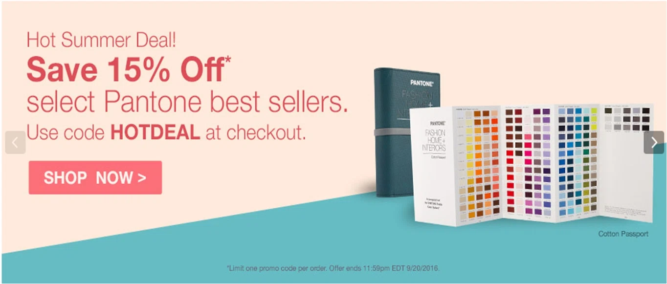 pantone coupon code 2019