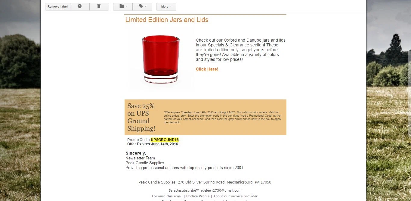 Peak Candle Making Supplies Promo Codes, Coupon Codes December 2018 Get FREE Peak Candle Coupon Codes and Free Shipping Codes! Find and share Peak Candle Coupons at exsanew-49rs8091.ga
