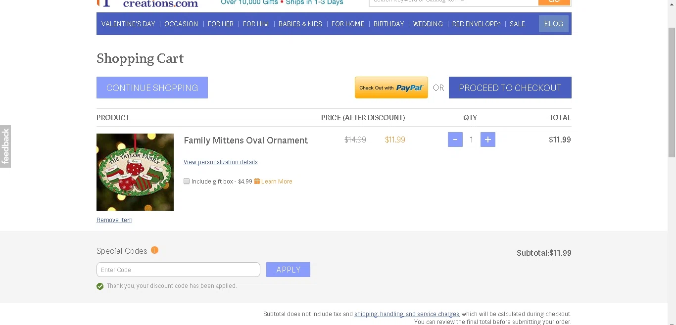 Personalized creations coupon code