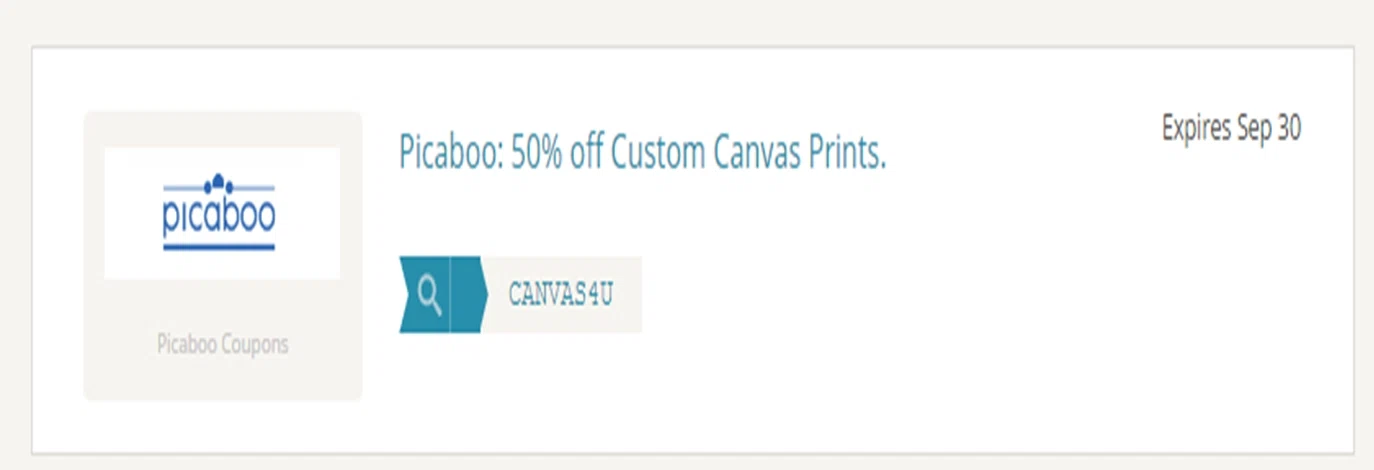 Custom canvas online coupon
