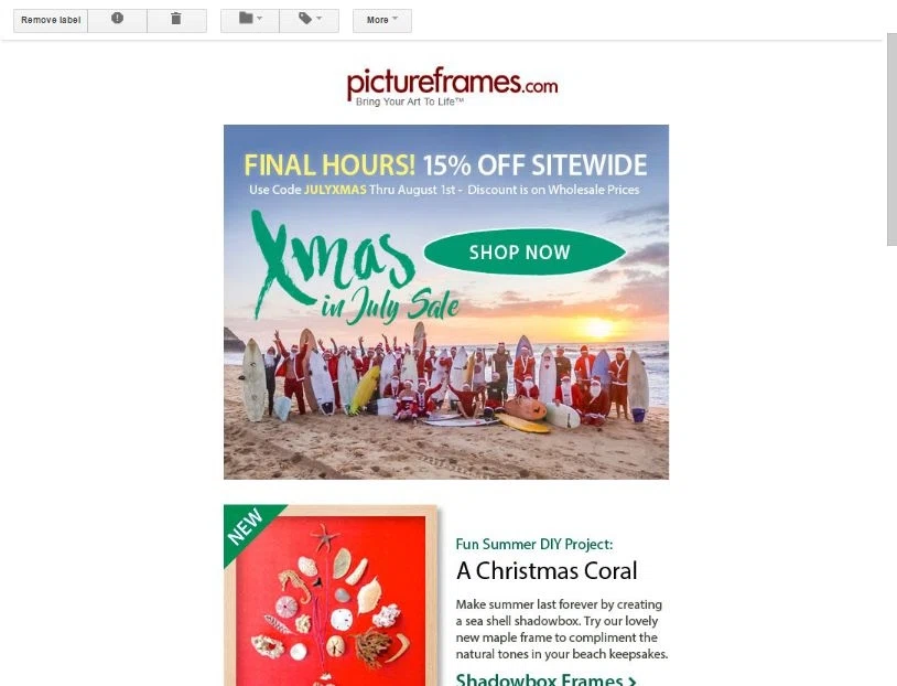 Pictureframes com coupon code