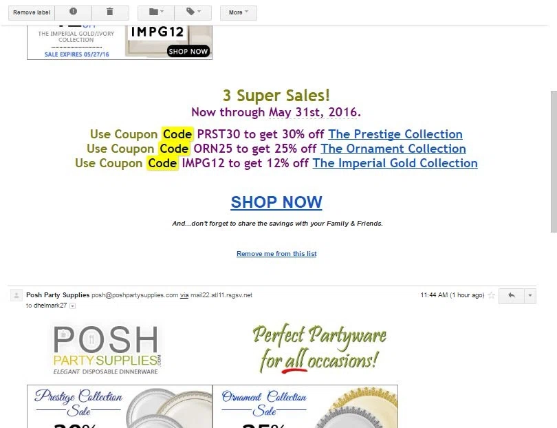 Posh by v coupon code