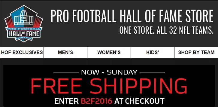 Pro football hall of fame store coupon