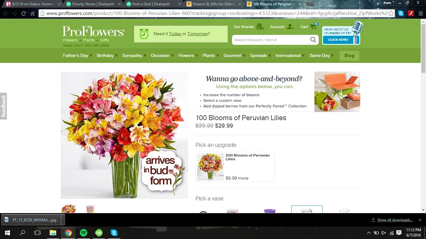 About 1800flowers Use the promo code on the billing page and enter the code to receive great savings! For any occasion, flower delivery has never been simpler. Flowers has what you need to ensure they are happy on their birthday. With get-well and thank you gifts for the one you love, Flowers %().