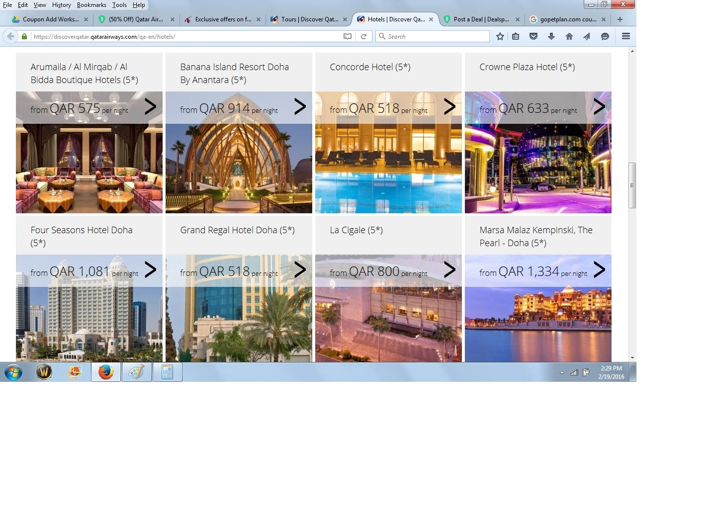 Qatar discount coupons