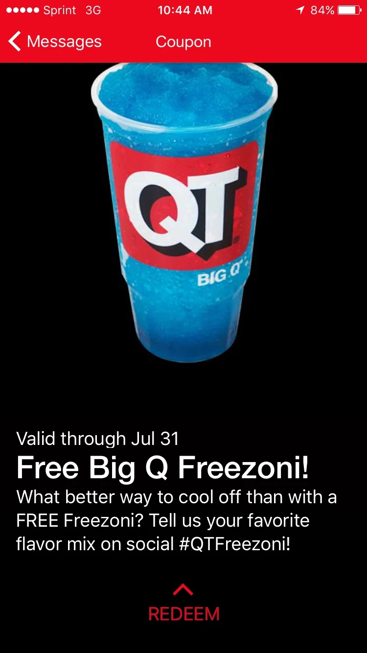 Quick trip coupons