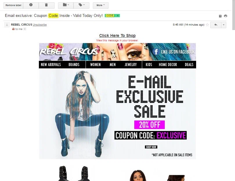 Rebel circus coupon code