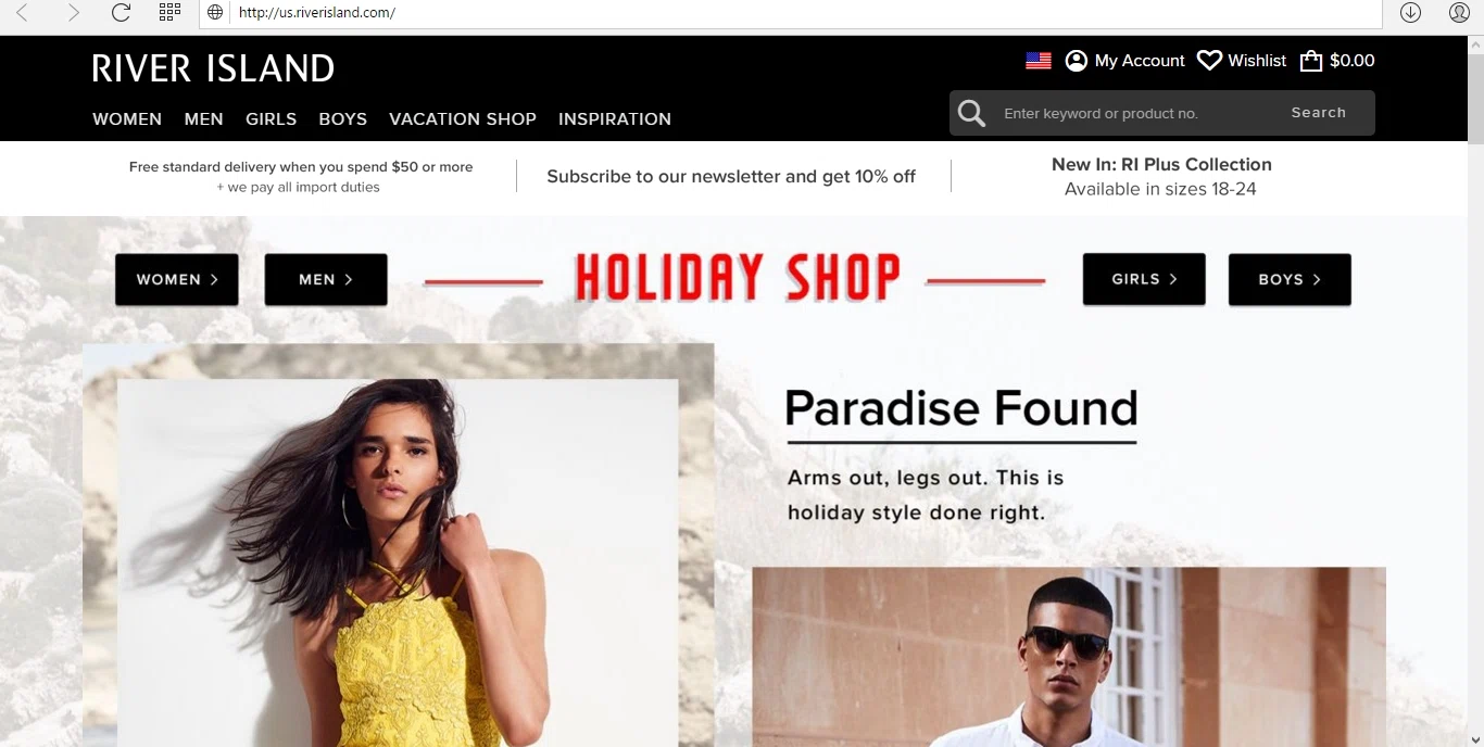 River island coupon code